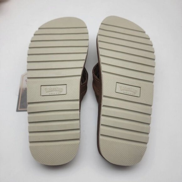 Men's Leather Beachcomber Flip Flop Sandals Size 11 - Picture 3 of 4